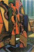 Juan Gris Fiddle and Guitar oil